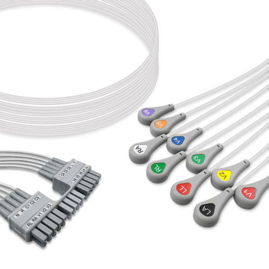 Mortara ECG Leadwire, 10 lead, Snap, 0.9m , AHA, Reusable