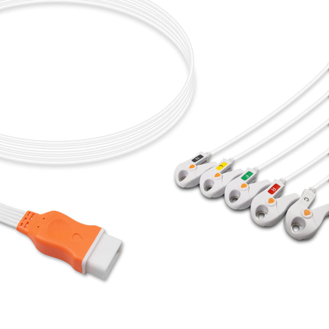 Covidien ECG Leadwire, 5 lead, Covidien/Kendall, Grabber, 0.9m , IEC, Disposable (Box of 10)