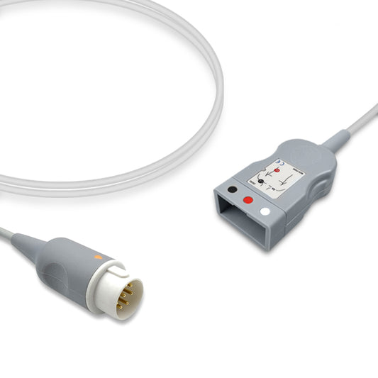 Philips ECG Trunk Cable M1580A, 3 lead, 2.5m, AA Twin-Pin, With Resistance, AA Twin-Pin, AHA, Reusable