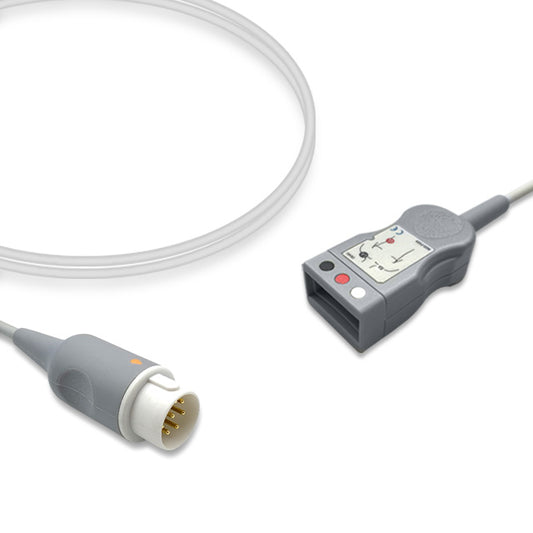 Philips ECG Trunk Cable, 3 lead, 2.5m, IntelliVue, With Resistance, AHA, Reusable