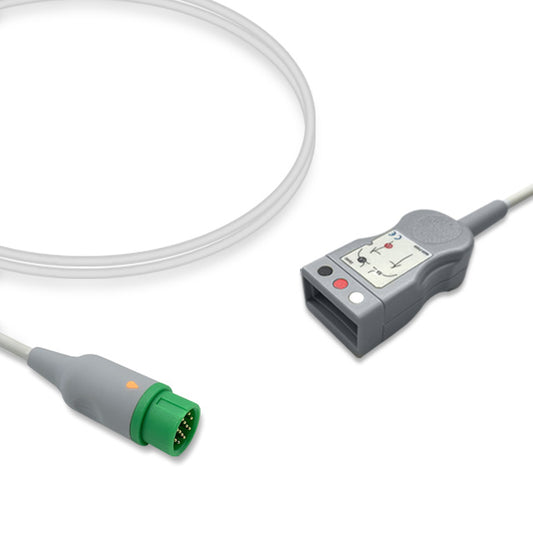 Biolight ECG Trunk Cable, 3 lead, 2.5m, IntelliVue, With Resistance, AHA, Reusable