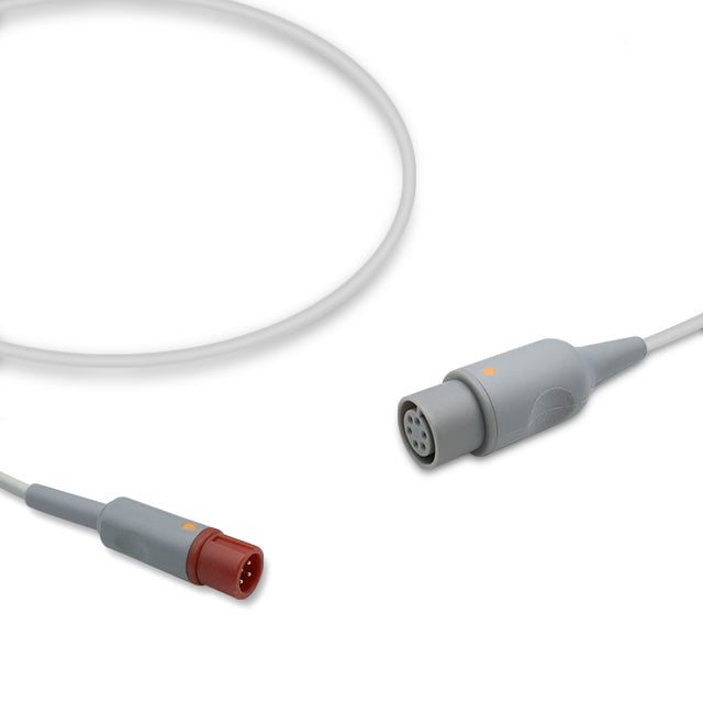 Biolight IBP Converter Cable, 0.3m, use with AAMI 6 Pin IBP cable, Reusable