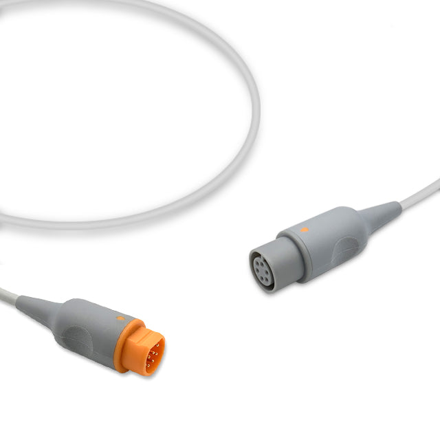 Siemens IBP Converter Cable, 0.3m, use with AAMI 6 Pin IBP cable, Reusable