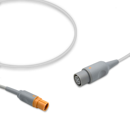 Draeger IBP Converter Cable, 0.3m, use with AAMI 6 Pin IBP cable, Reusable