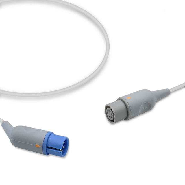 MEK IBP Converter Cable, 0.3m, use with AAMI 6 Pin IBP cable, Reusable