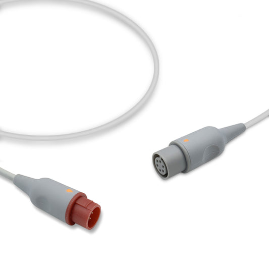 Mennen Medical IBP Converter Cable, 0.3m, use with AAMI 6 Pin IBP cable, Reusable