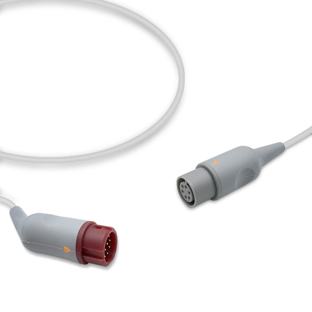 Philips IBP Converter Cable, 0.3m, use with AAMI 6 Pin IBP cable, Reusable