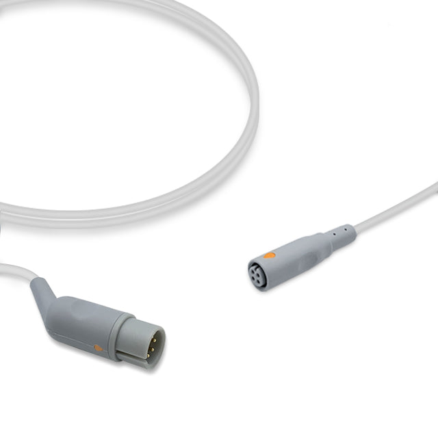 AAMI IBP Adapter Cable, 4.0m, use with B.Braun disposable transducer, Reusable