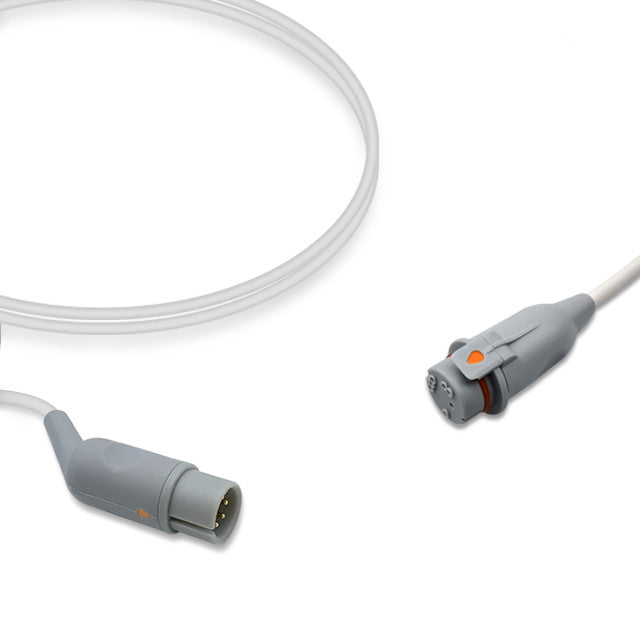 AAMI IBP Adapter Cable, 4.0m, use with Argon/B.D. disposable transducer, Reusable