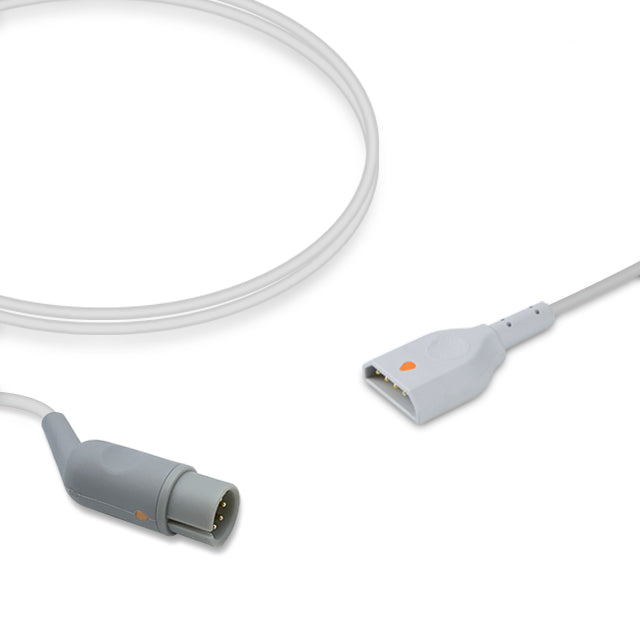 AAMI IBP Adapter Cable, 4.0m, use with PVB disposable transducer, Reusable