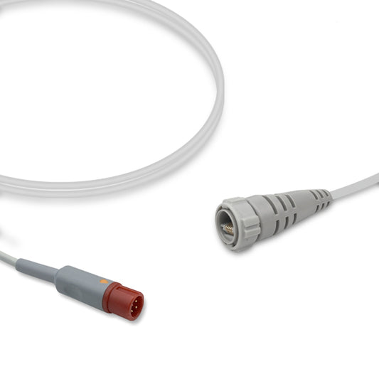 Biolight IBP Adapter Cable, 4.0m, use with Argon disposable transducer, Reusable