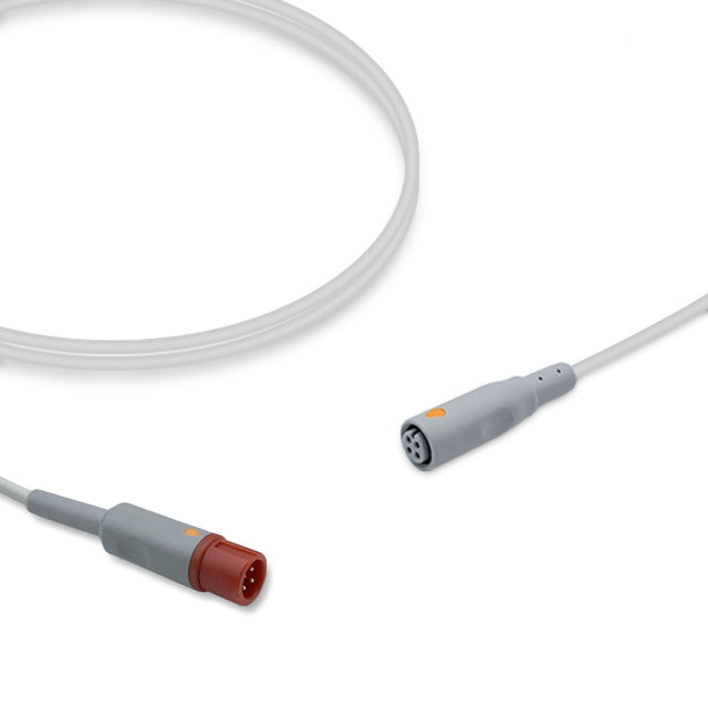 Biolight IBP Adapter Cable, 4.0m, use with B.Braun disposable transducer, Reusable