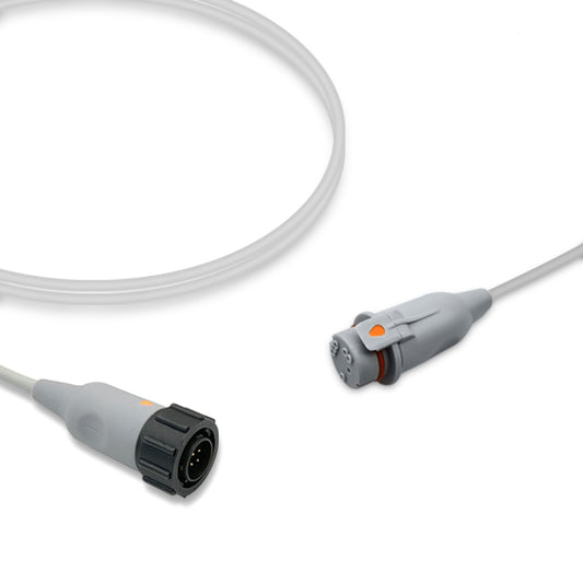 Bard IBP Adapter Cable, 4.0m, use with Argon/B.D. disposable transducer, Reusable