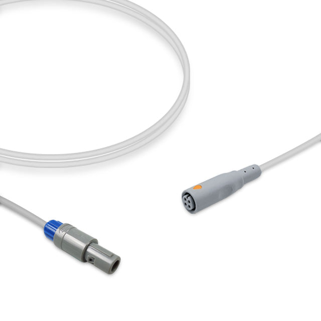 Colin IBP Adapter Cable, 4.0m, use with B.Braun disposable transducer, Reusable