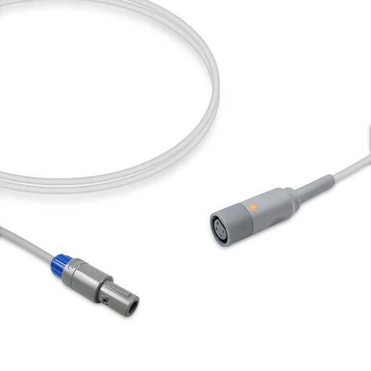 Colin IBP Adapter Cable, 4.0m, use with Mindray disposable transducer, Reusable