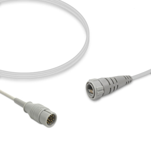 Comen IBP Adapter Cable, 4.0m, use with Argon disposable transducer, Reusable