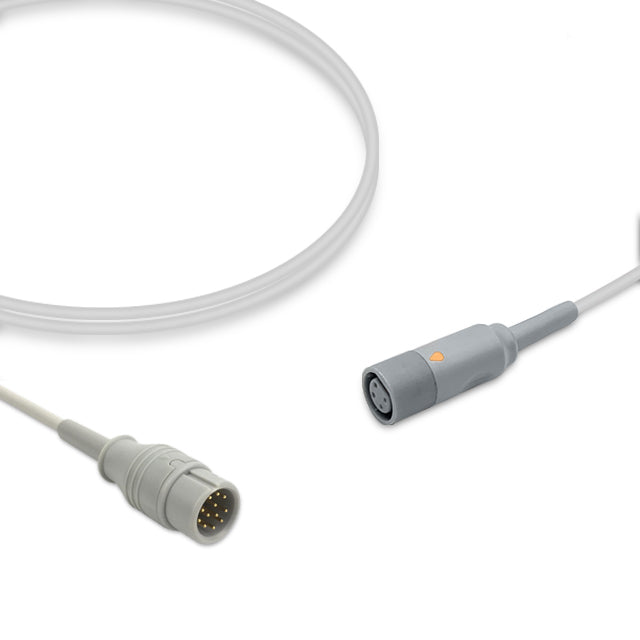 Comen IBP Adapter Cable, 4.0m, use with Mindray disposable transducer, Reusable