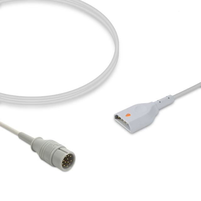 Comen IBP Adapter Cable, 4.0m, use with PVB disposable transducer, Reusable