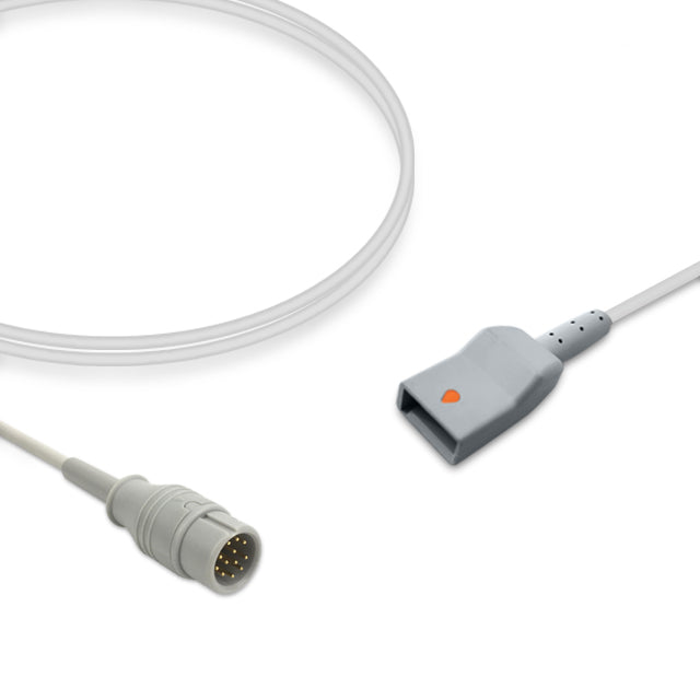 Comen IBP Adapter Cable, 4.0m, use with Utah disposable transducer, Reusable