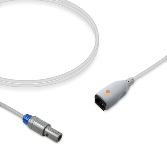 Criticare IBP Adapter Cable, 4.0m, Abbott/Medex disposable transducer, Reusable