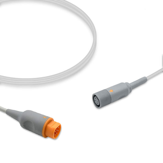 Siemens IBP Adapter Cable, 4.0m, use with Mindray disposable transducer, Reusable