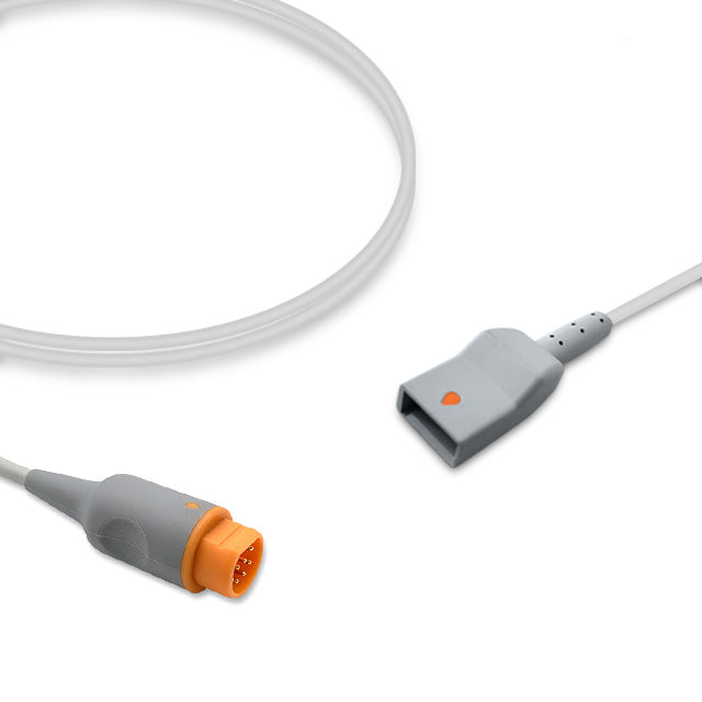 Siemens IBP Adapter Cable, 4.0m, use with Utah disposable transducer, Reusable