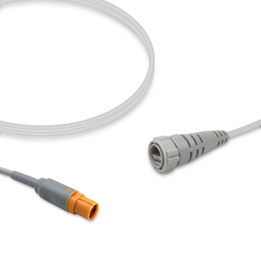 Siemens IBP Adapter Cable, 4.0m, use with Argon disposable transducer, Reusable