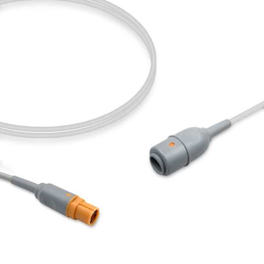 Draeger IBP Adapter Cable, 4.0m, use with Edwards disposable transducer, Reusable