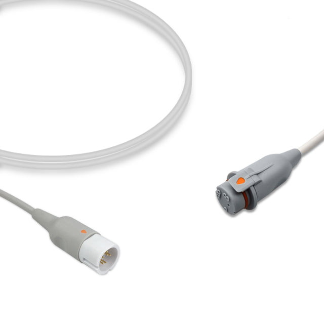 Draeger IBP Adapter Cable, 4.0m, use with Argon/B.D. disposable transducer, Reusable