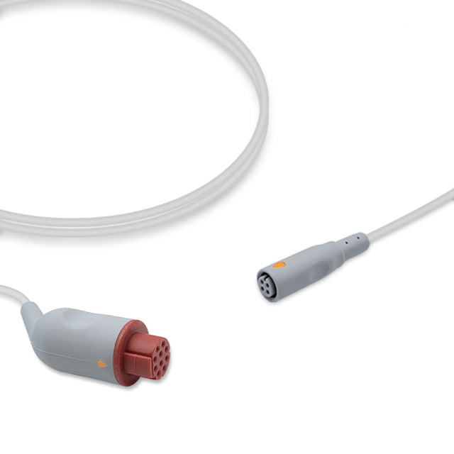 Datex IBP Adapter Cable, 4.0m, use with B.Braun disposable transducer, Reusable