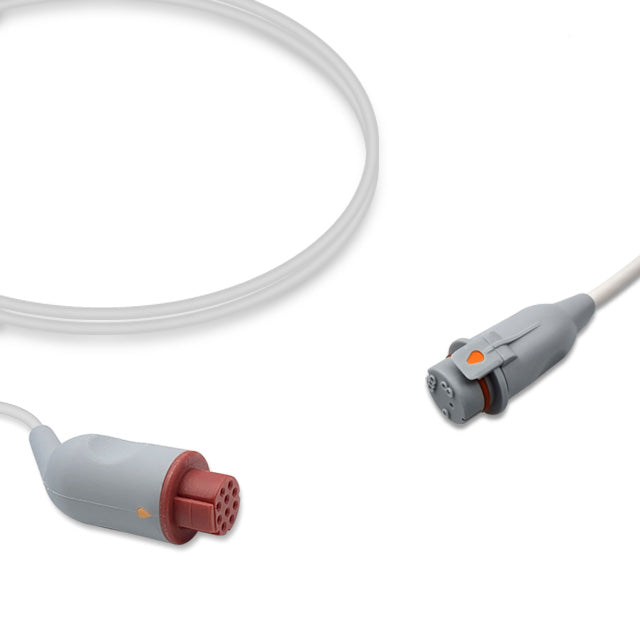 Datex IBP Adapter Cable 54586, 4.0m, use with Argon/B.D. disposable transducer, Reusable