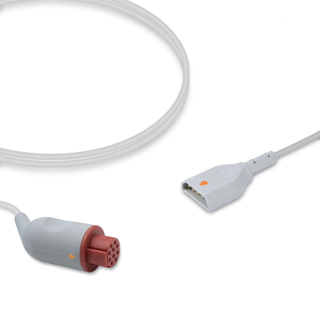 Datex IBP Adapter Cable, 4.0m, use with PVB disposable transducer, Reusable