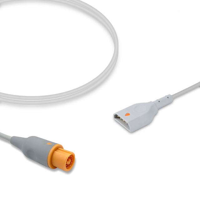 Fukuda Denshi IBP Adapter Cable, 4.0m, use with PVB disposable transducer, Reusable