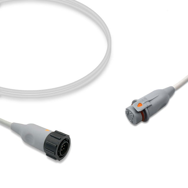 GE Healthcare IBP Adapter Cable, 4.0m, use with Argon/B.D. disposable transducer, Reusable