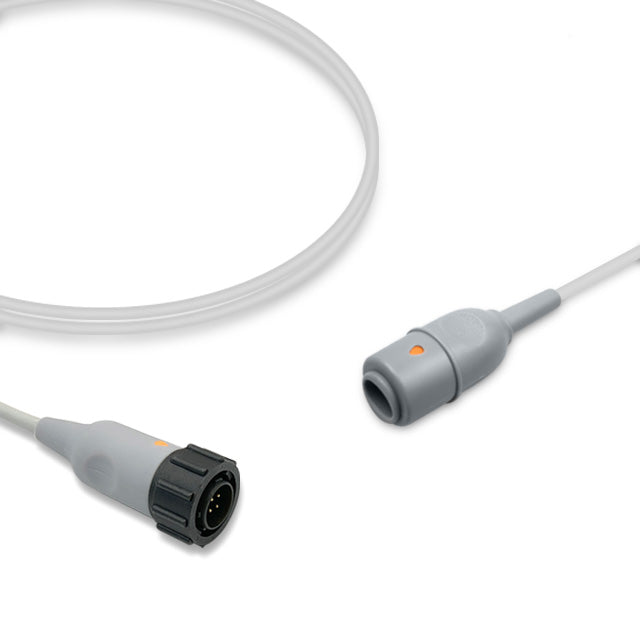 GE Healthcare IBP Adapter Cable, 4.0m, use with Edwards disposable transducer, Reusable