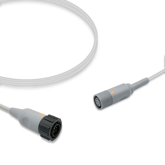 GE Healthcare IBP Adapter Cable, 4.0m, use with Mindray disposable transducer, Reusable