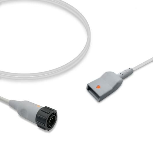 GE Healthcare IBP Adapter Cable, 4.0m, use with Utah disposable transducer, Reusable