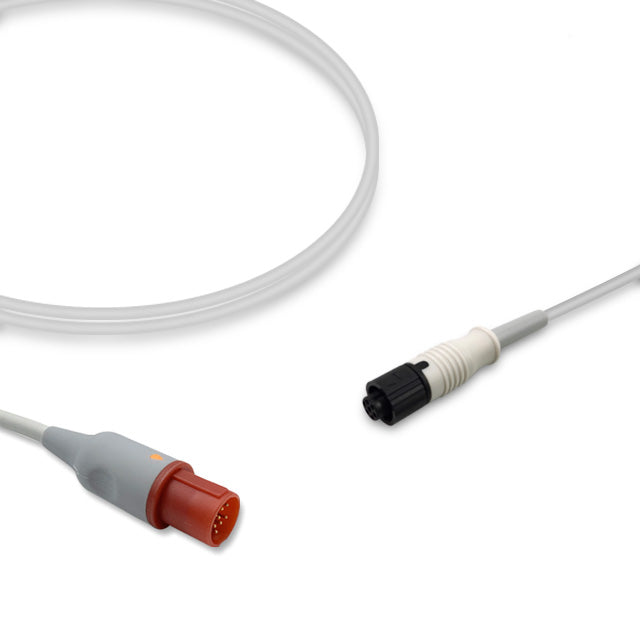 Hellige IBP Adapter Cable, 4.0m, use with Medex-Logical transducer, Reusable