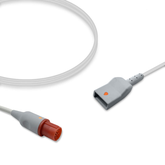 Hellige IBP Adapter Cable, 4.0m, use with Utah disposable transducer, Reusable