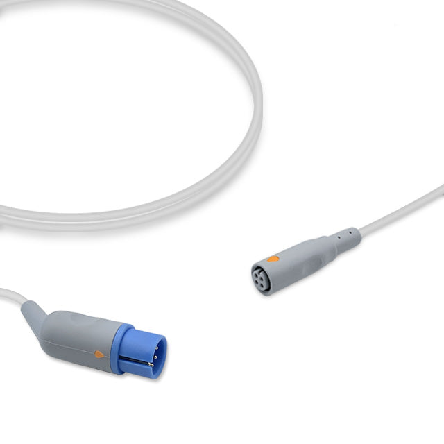 MEK IBP Adapter Cable, 4.0m, use with B.Braun disposable transducer, Reusable