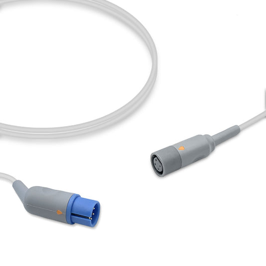 MEK IBP Adapter Cable, 4.0m, use with Mindray disposable transducer, Reusable