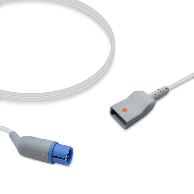 MEK IBP Adapter Cable, 4.0m, use with Utah disposable transducer, Reusable