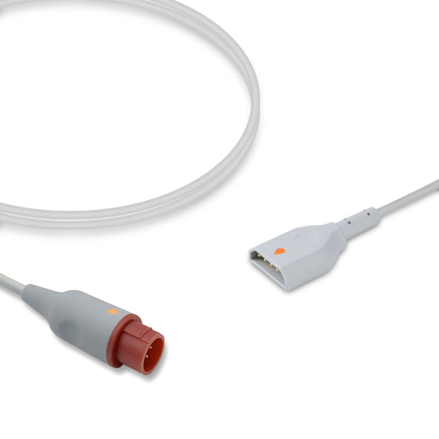 Mennen Medical IBP Adapter Cable, 4.0m, use with PVB disposable transducer, Reusable