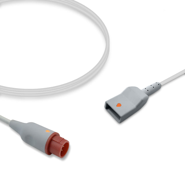 Mennen Medical IBP Adapter Cable, 4.0m, use with Utah disposable transducer, Reusable