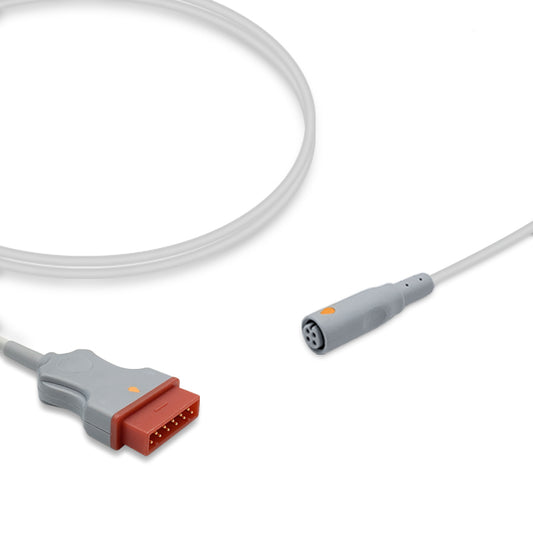 Marquette IBP Adapter Cable 22339301, 4.0m, use with B.Braun disposable transducer, Reusable