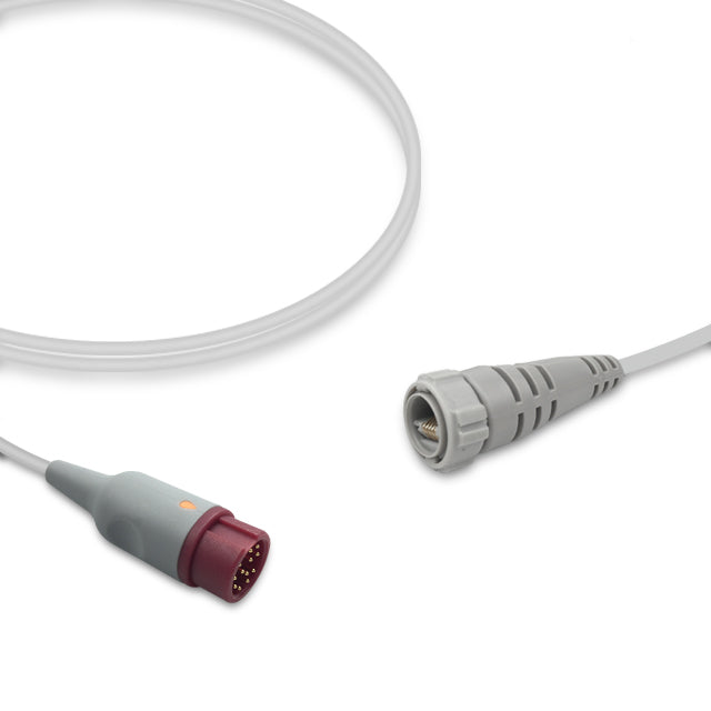 Mindray IBP Adapter Cable, 4.0m, use with Argon disposable transducer, Reusable