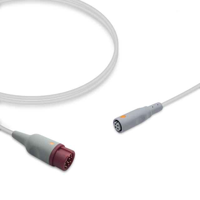 Mindray IBP Adapter Cable IM2207, 4.0m, use with B.Braun disposable transducer, Reusable