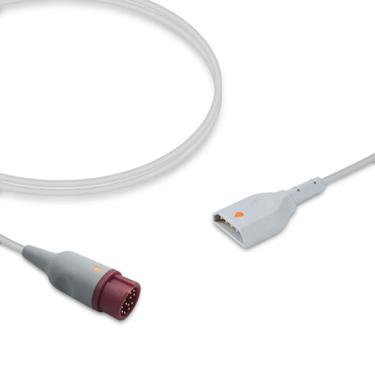 Mindray IBP Adapter Cable, 4.0m, use with PVB disposable transducer, Reusable