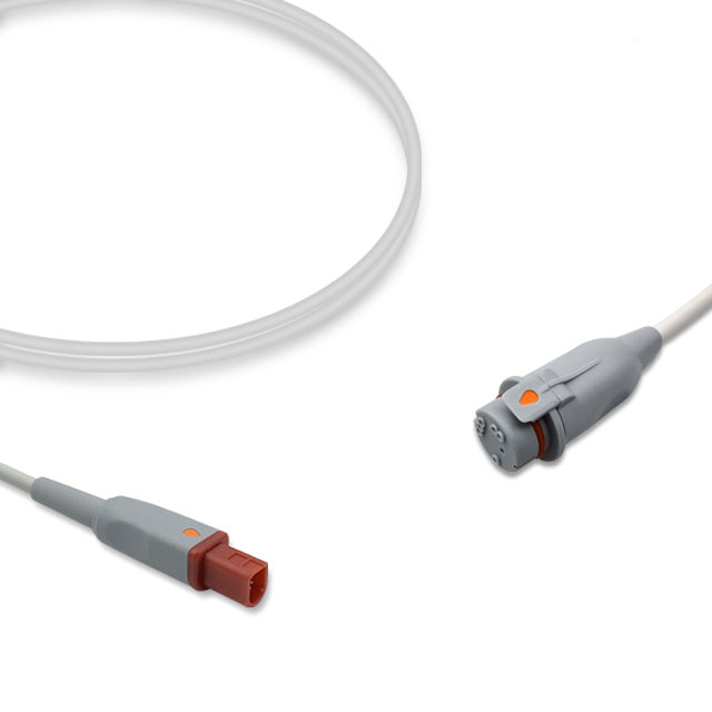 Mindray IBP Adapter Cable 040-000053-00, 4.0m, use with Argon/B.D. disposable transducer, Reusable