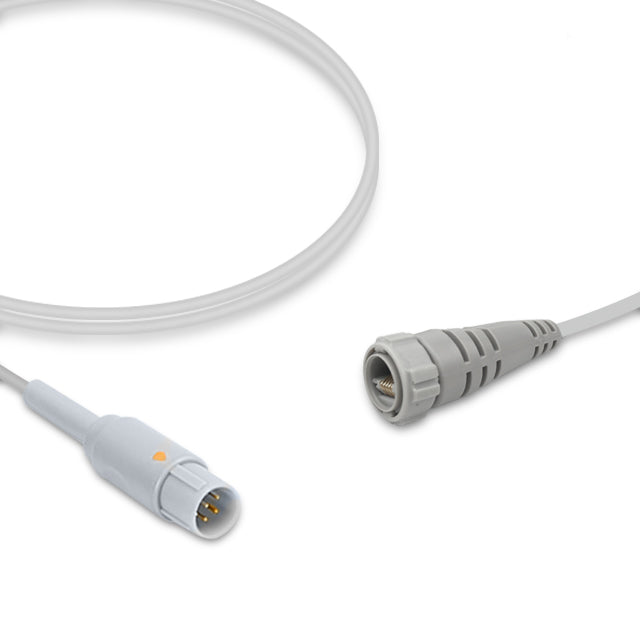 Nihon Kohden IBP Adapter Cable, 4.0m, use with Argon disposable transducer, Reusable